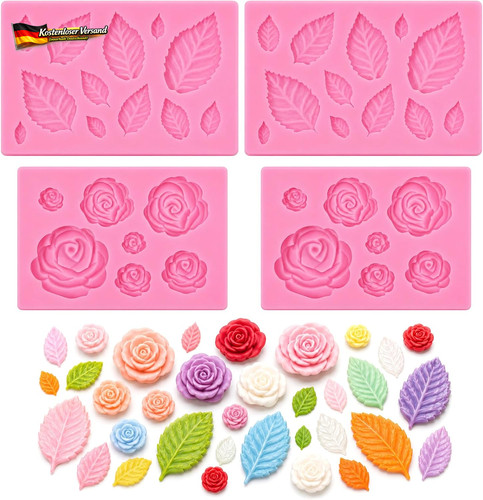 Silikon formen set für - set, blumen
