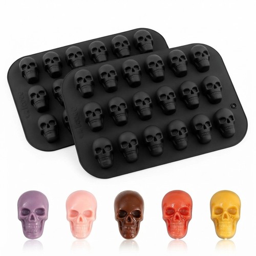 Silikonform totenkopf stück - silikonform,