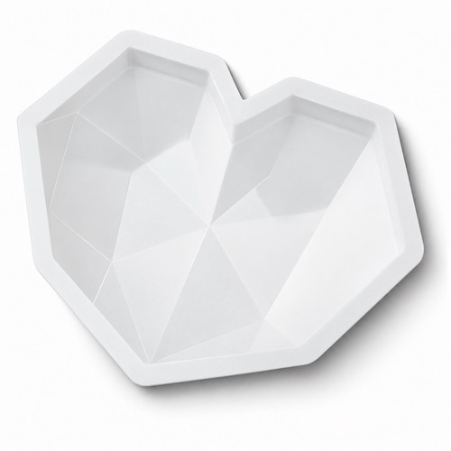 Silikonform herz diamant - silikonform,