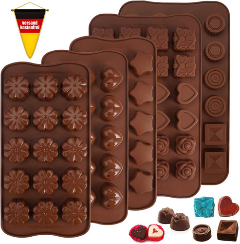 Silikon pralinenformen 5er set - pralinenformen,