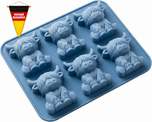 Silikon eiswürfelform kuh - silikon,