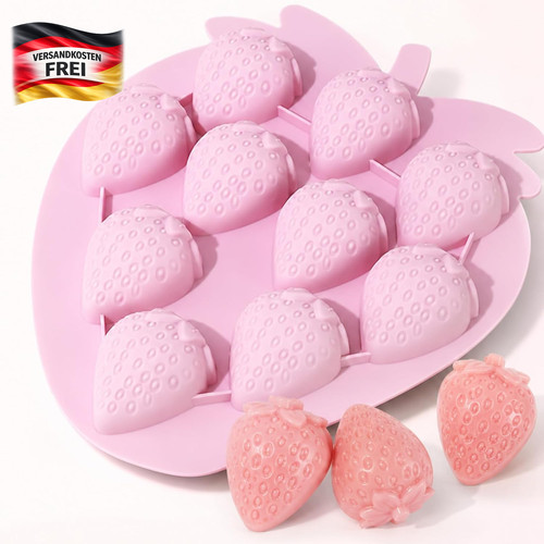 Erdbeer silikonform für - erdbeer-silikonform, 3d